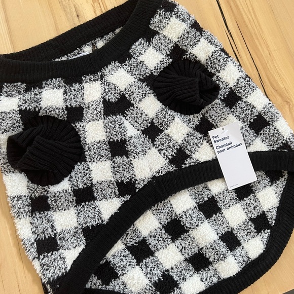 NWT - Old Navy Plaid Dog Sweater - Picture 2 of 5